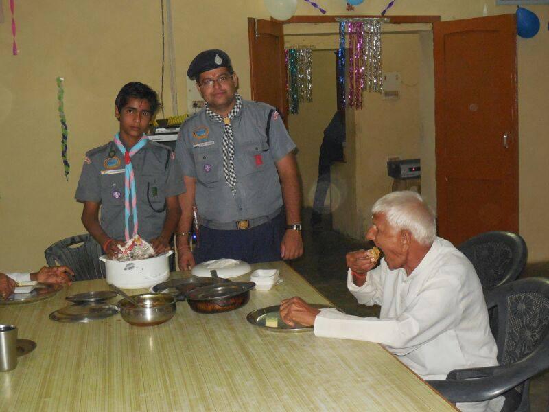 Diwali Celebration in Old Age Home