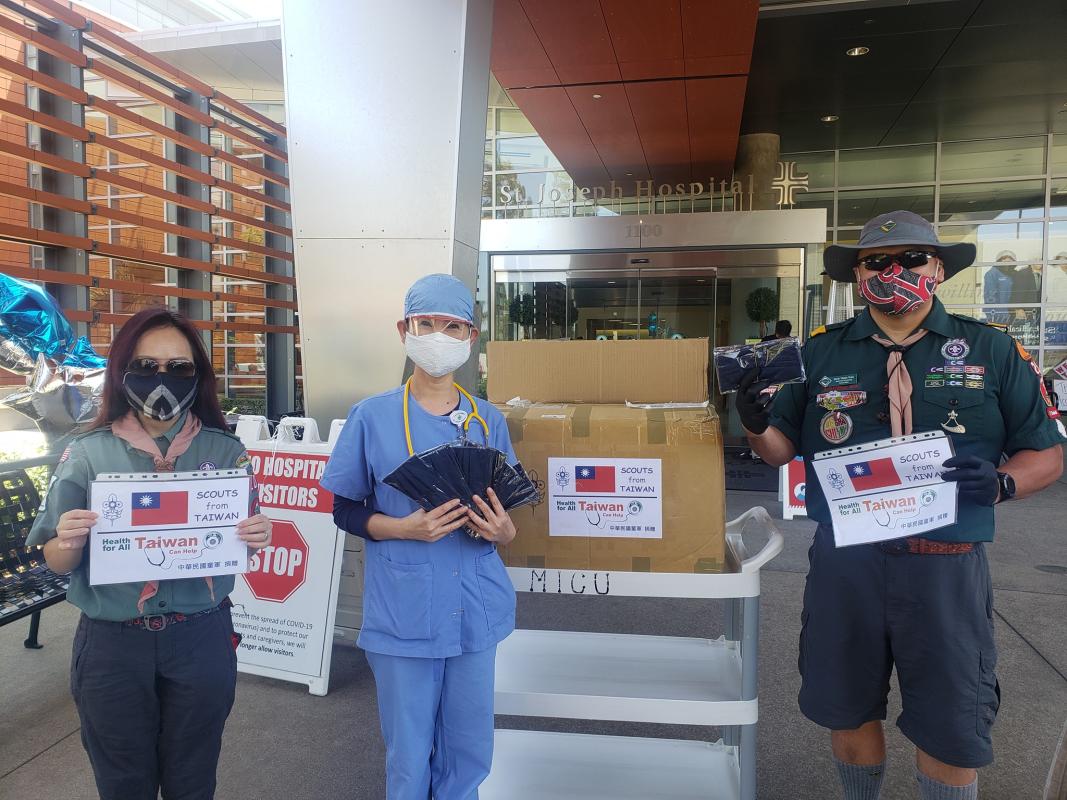 Face mask donation for California Scouts