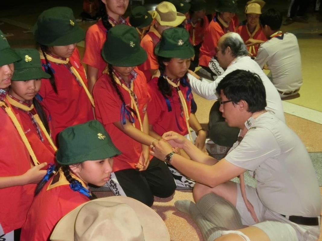 การอยู่ค่ายพักแรมลูกเสือ-เนตรนารีสามัญ ประจำปีการศึกษา 2558