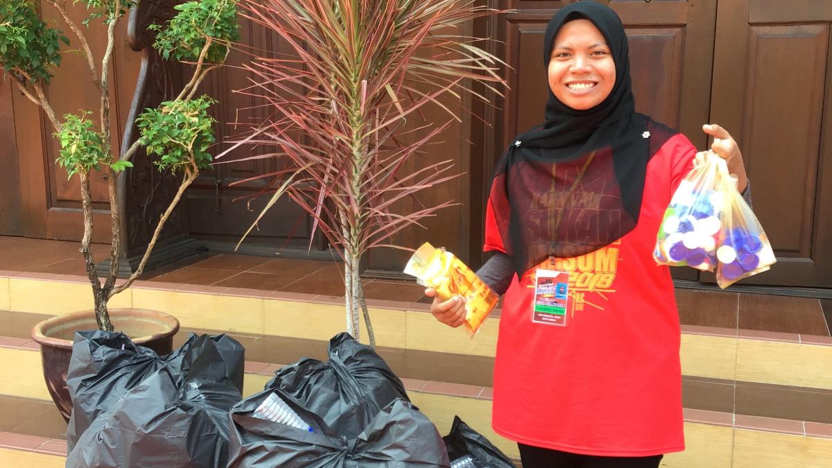 “WalkSide by Rovs Project “ - Collected bottle caps from event at UMK 