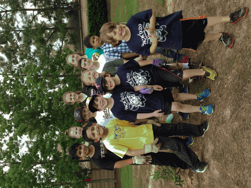 Cub Scout Pack 920 Trees for the World MOP Project