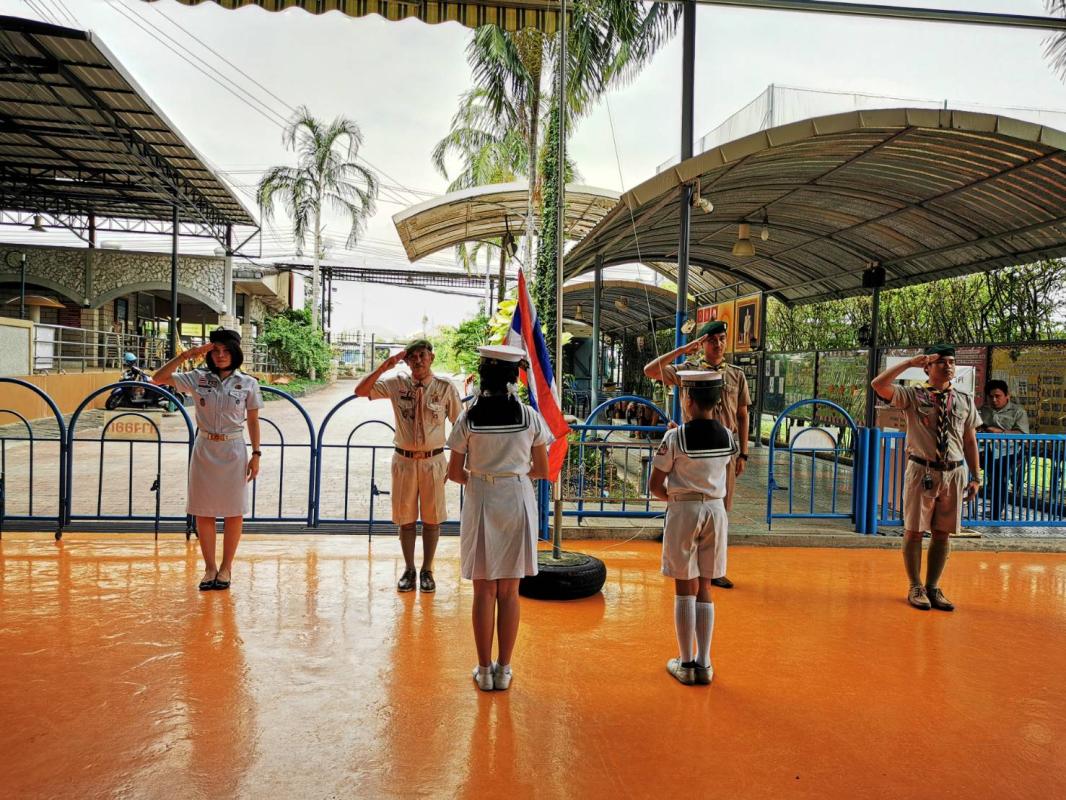 เปิดประชุมกอง ภาคเรียนที่2 ปีการศึกษา2562