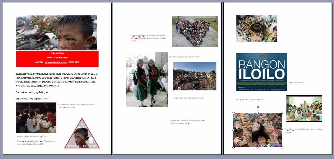 A NEWSLETTER TO OUR SCOUT LEADERS FOR  THE DISASTER IN PHILLIPPINES