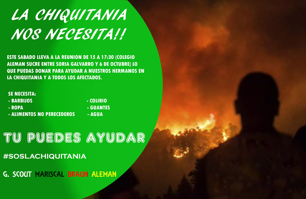La Chiquitania nos necesita