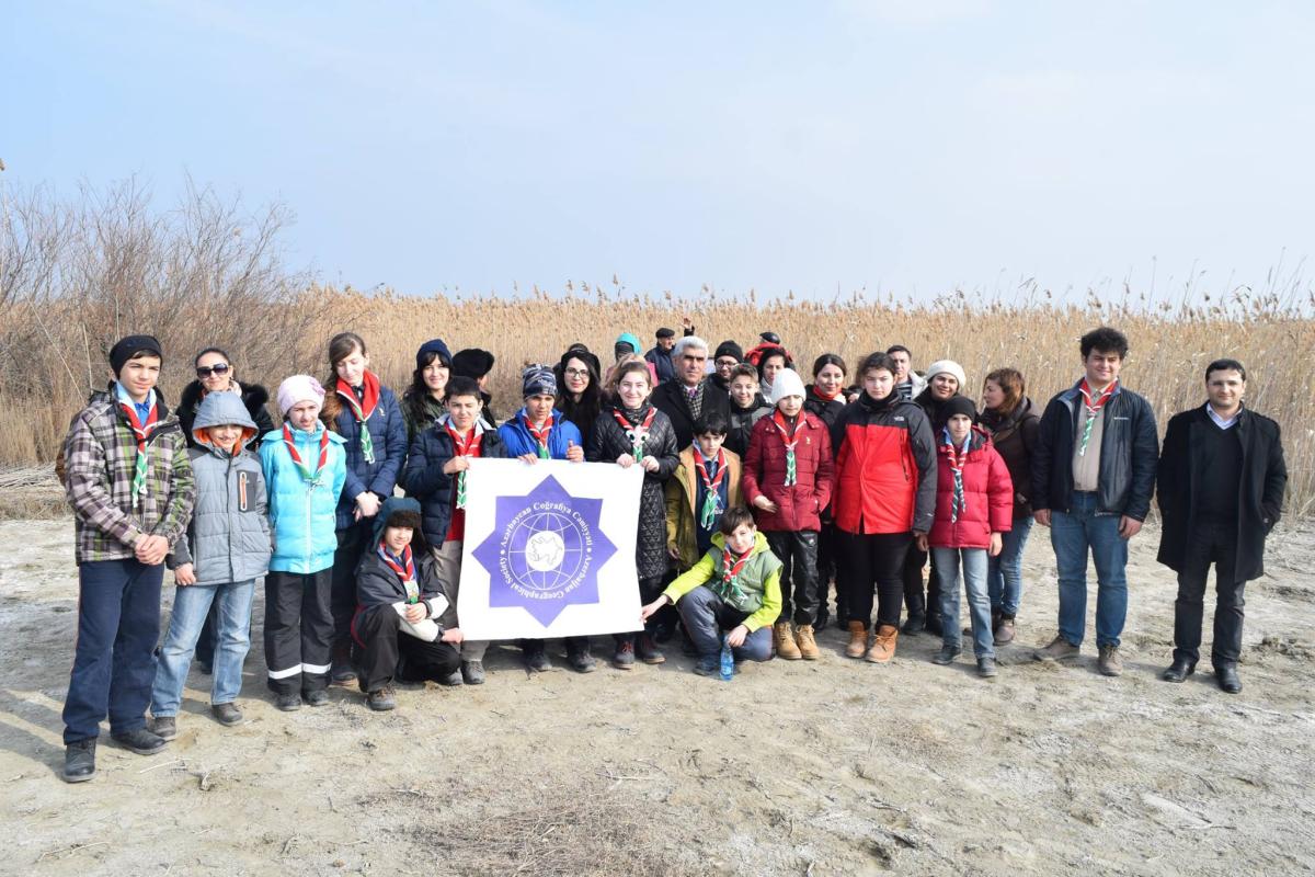 Scout troop " Atashgah " (Atəşgah) has visited "Shirvan National Park" (Şirvan Milli Parkı).