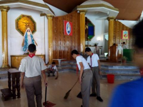Community service at the UEP church