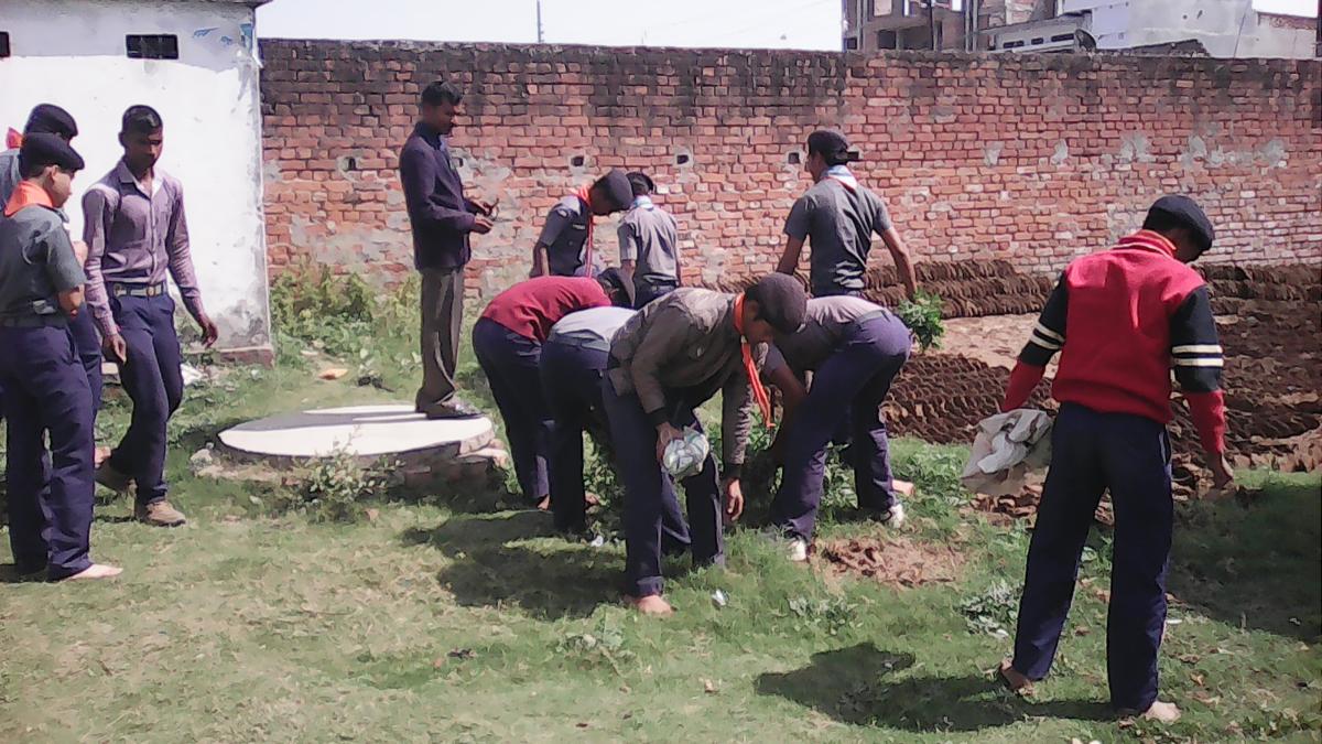Clean india campaign done by scouts at Varanasi