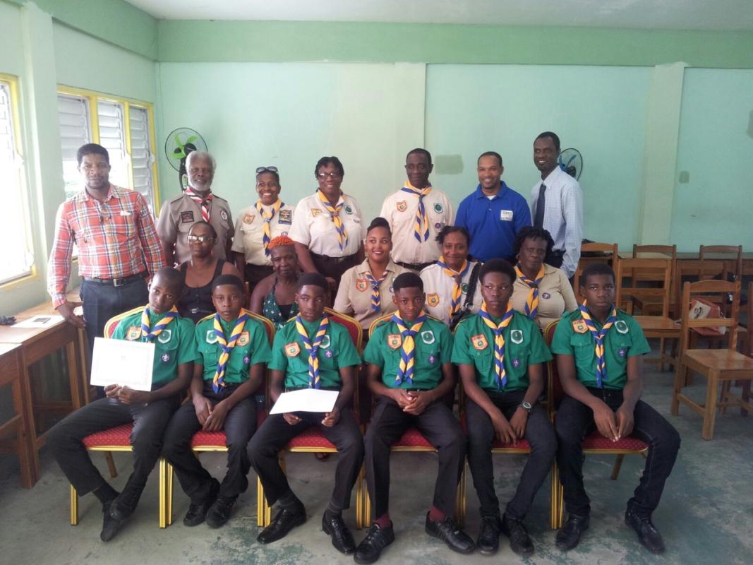 New Scout at Buccament Bay Secondary 