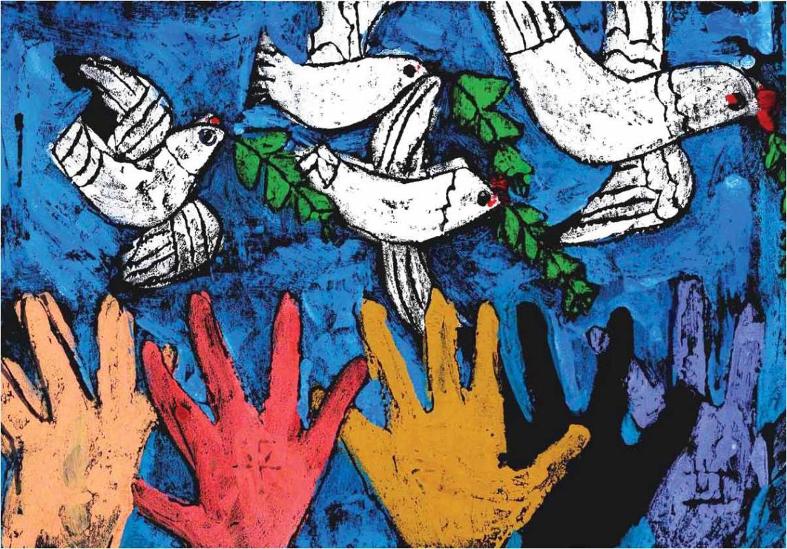 PEACE CHALLENGE BOOK STARTED ON THE LINES OF ON UN FAO YUNGA BOOKS