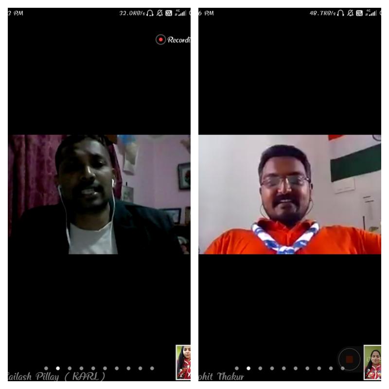 9th digital meeting  with  guests(Mr. Kailash Pillay & Mr. Ramhari Narayanan)