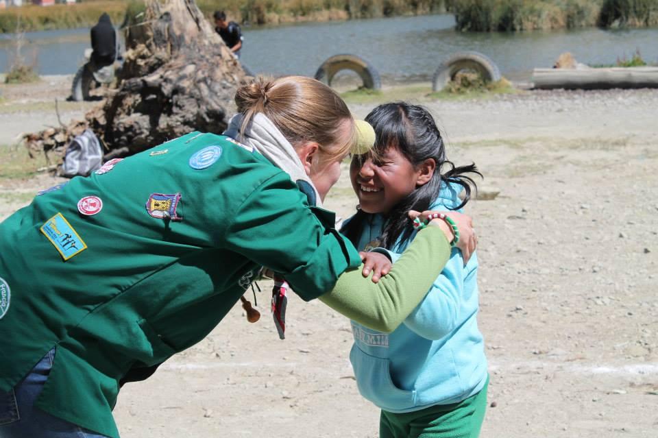 French and Bolivian Rovers drawing smiles in El Alto - SW Voluntary Service