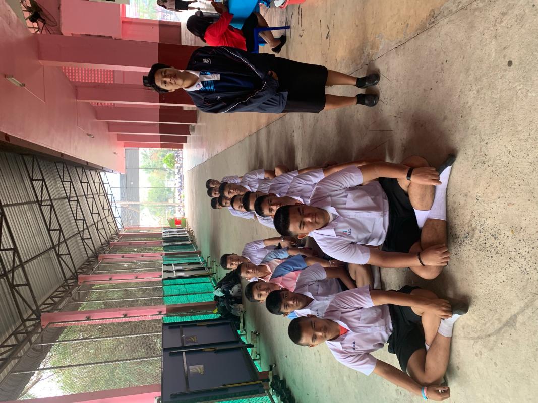 จิตอาสาฝ่ายพิธีสงฆ์กิจกรรมเติมบุญส่งท้ายปีเก่า