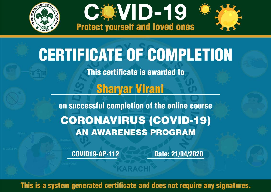 CORONAVIRUS (COVID-19) AN AWARENESS PROGRAM
