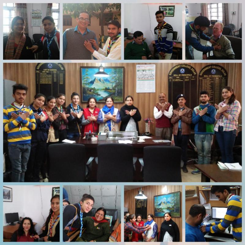 Bharat scouts and guides Flag day celebration 2017