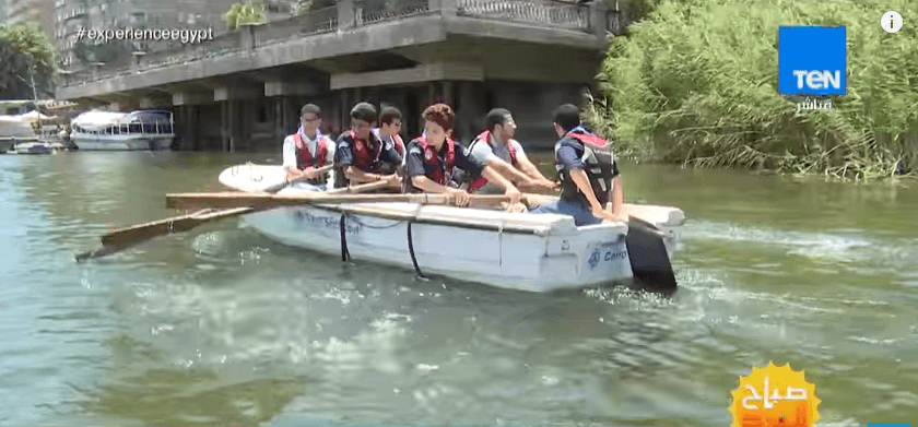Cleaning the River Nile in Cairo  