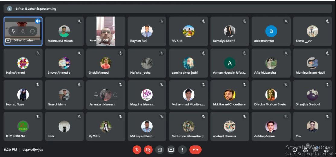 প্রজনন স্বাস্থ্য ও মাসিককালীন স্বাস্থ্যবিধি ভিত্তিক টিওটি  - প্রথম দিন