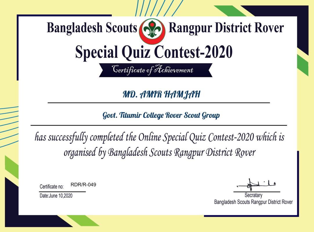 Specual Quiz Contest-2020