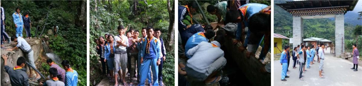 Cleaning water source