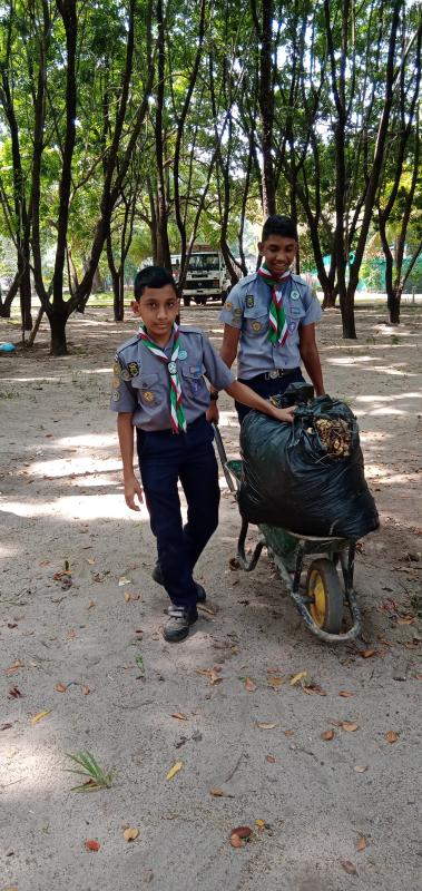 Watering, Cleaning and Gardening Social Service Project at Viharamahadevi Park, Colombo
