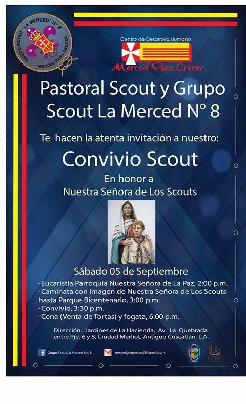 CONVIVIO SCOUTS EN HONOR A NUESTRA SEÑORA  DE LOS SCOUTS