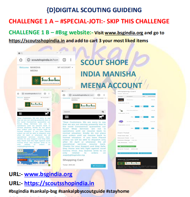 DIGITAL SCOUTING GUIDING # BSG WEBSITE