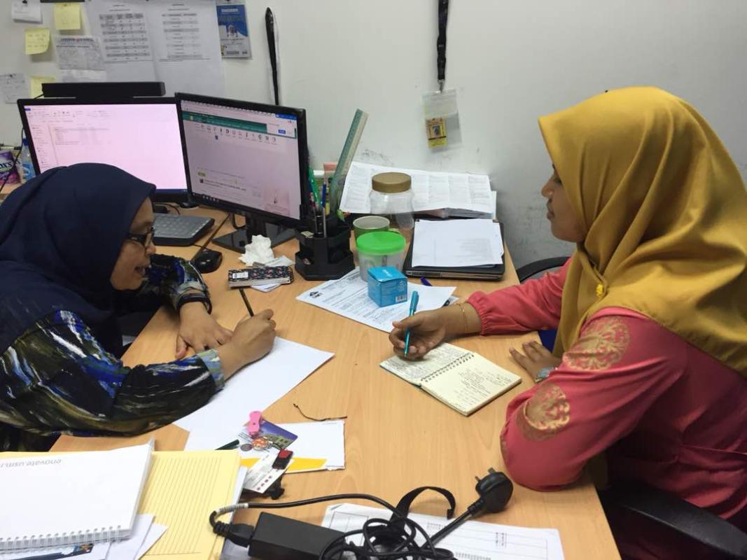 discussion with district commissioner