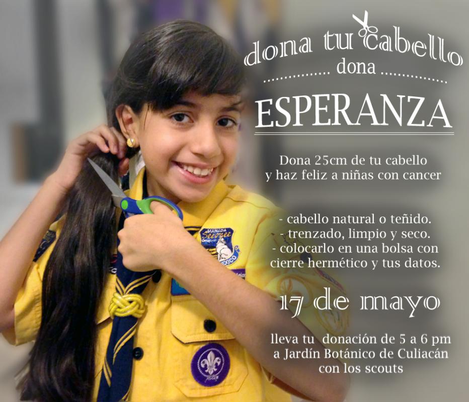 Dona tu cabello, dona ESPERANZA