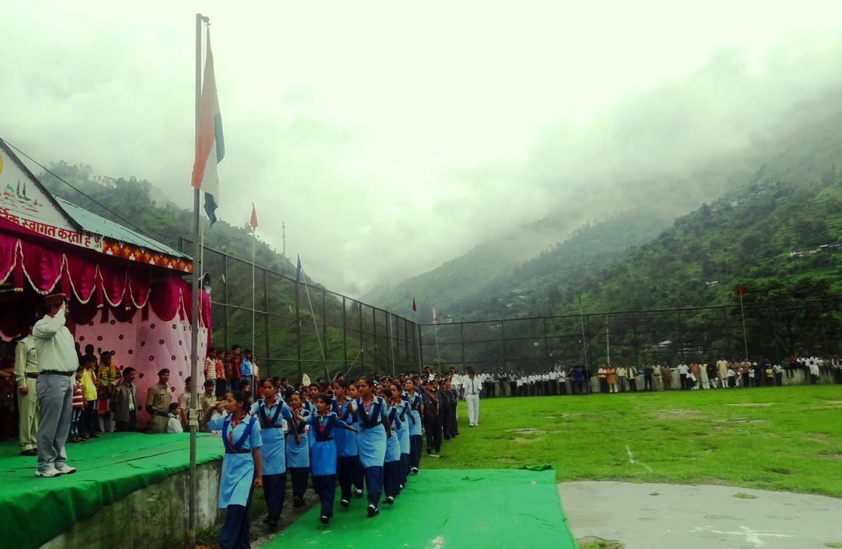 Independance Day Celebrations at Anni, Kullu, Himachal Pradesh, INDIA