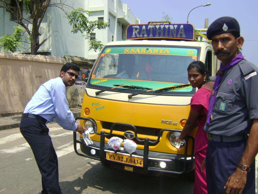Bulls eye project for controlling vehicles head light power, like buses, cars, lorry etc.,  