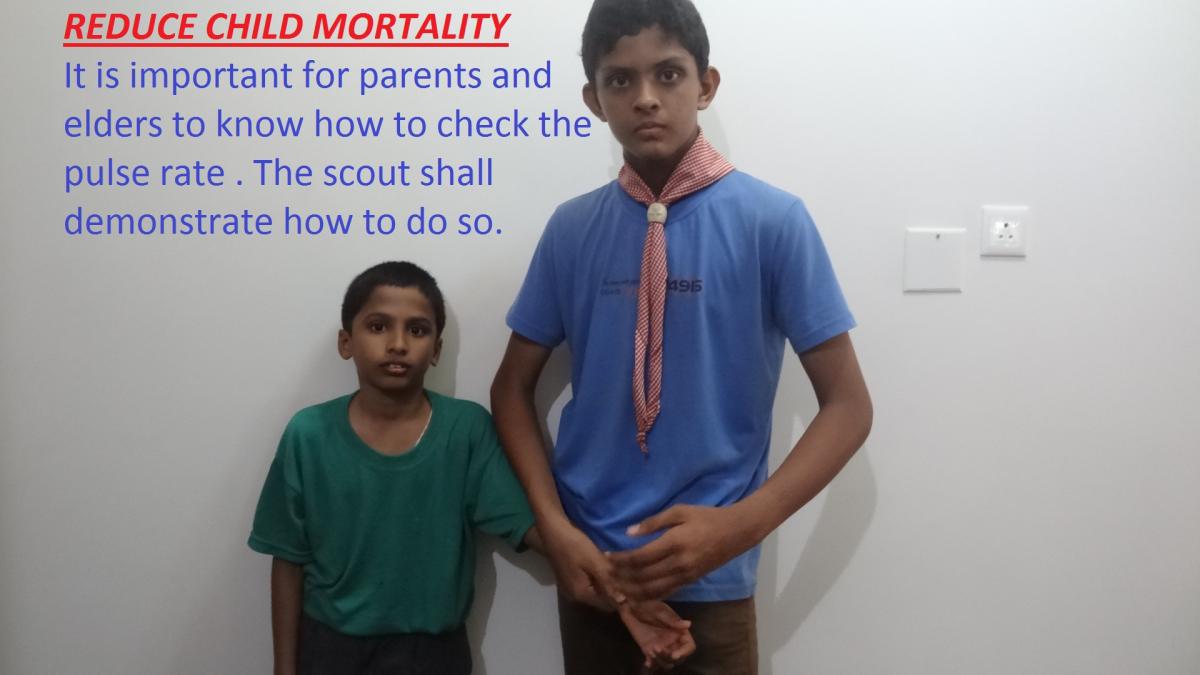 6 Month Community Development Project B) REDUCE CHILD MORTALITY