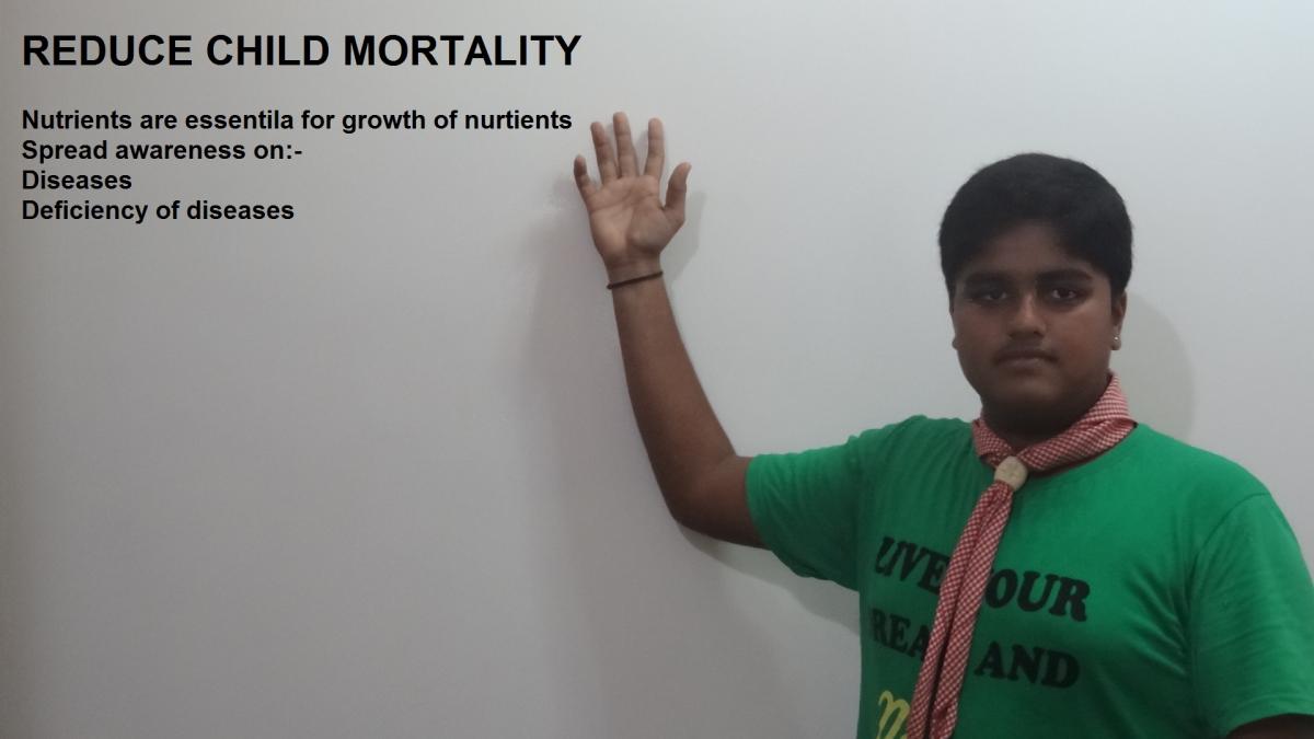 6 Month Community Development ProjectB) REDUCE CHILD MORTALITY  