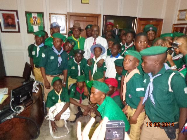 NIGERIA SCOUT ASSOCIATION YOUTH WING CELEBRATES FOUNDER'S DAY WITH THE NIGERIA MINISTER OF JUSTICE & ATTORNEY GENERAL OF THE FEDERATION
