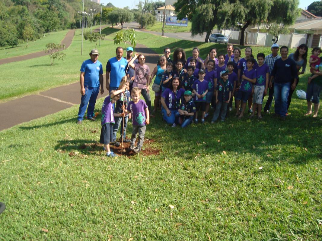 Plantio de árvores no parque zezão no dia   19/09/2015