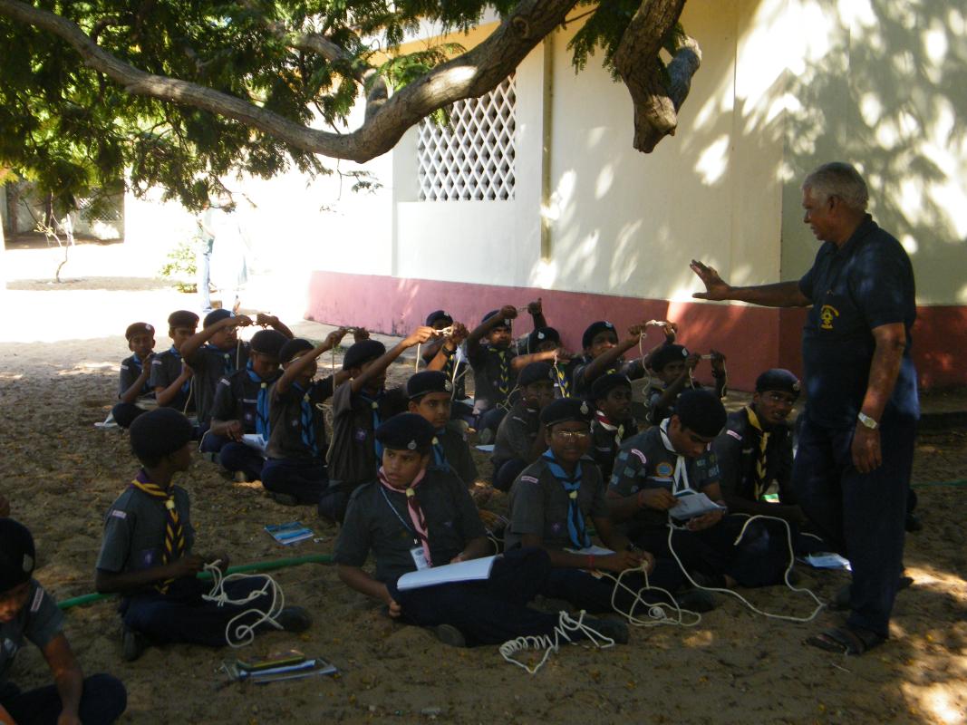 Pioneering Camp of South Chennai Bharat Scouts and Guides