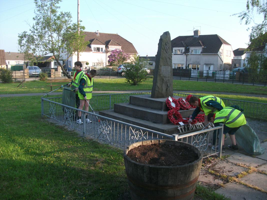 Litter picking in the community
