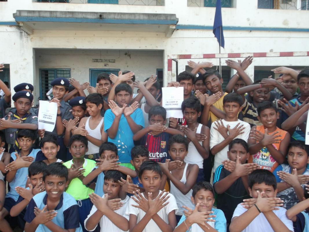 Peace Football On International Peace Day