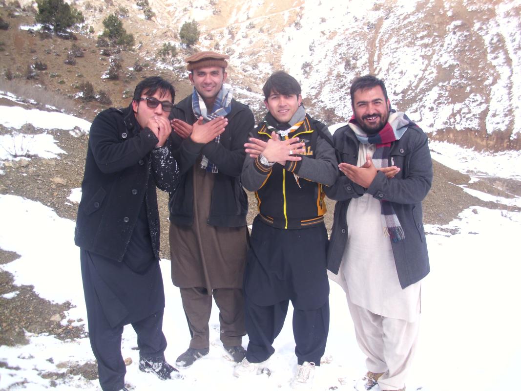 Kurram Scouts open Group Khoshan Gol unit Snow hike in Pakistan Afghanistan border Kurram Agency  and Give the message of Peace as messenger of peace through scouting   