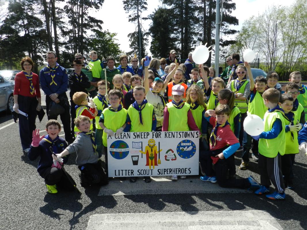 21st Meath, Ireland, Cubs & Beavers.  Camp North East : Castle Saunderson Peace Award Community Project