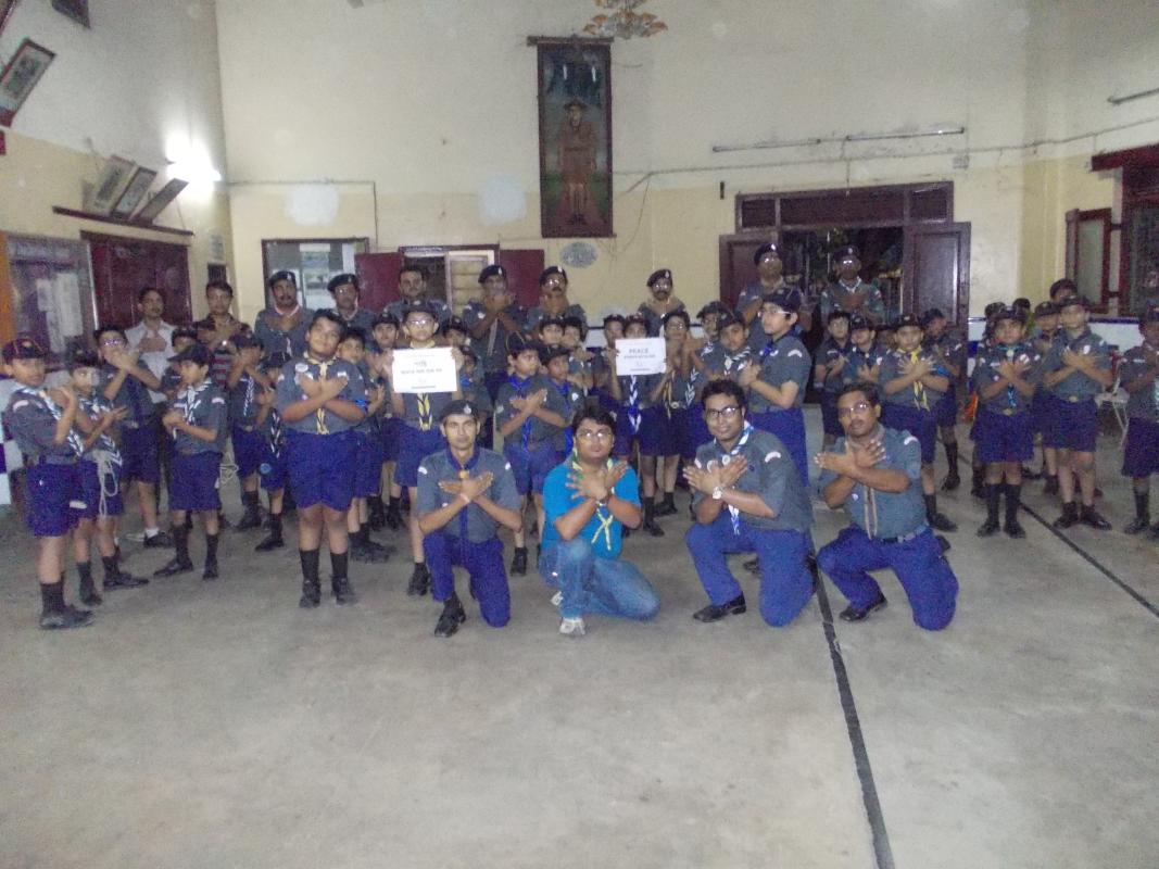 PEACE STARTS WITH ME  PHOTOS AND West Bengal B S & G State Chief Commissioner's Award Testing  For Cubs