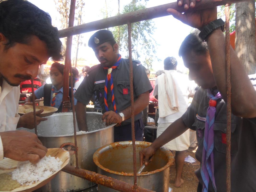 Service at Bejjuvalli Sri Ayyappa Swami Temple