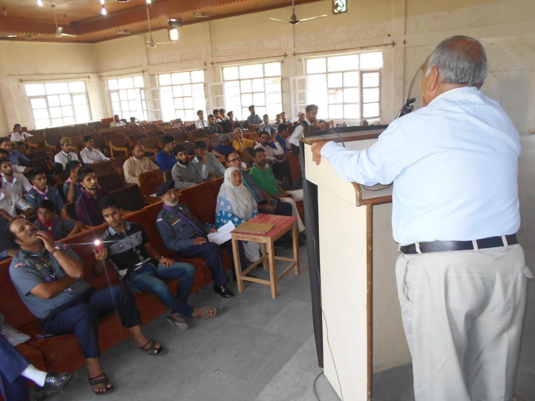 Divisional Level Seerat Cum Naat competition for Scout Scout Section at S. P. Hr. Sec.School Srinagar.