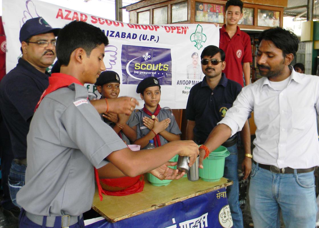 Free Water Distribution Camp