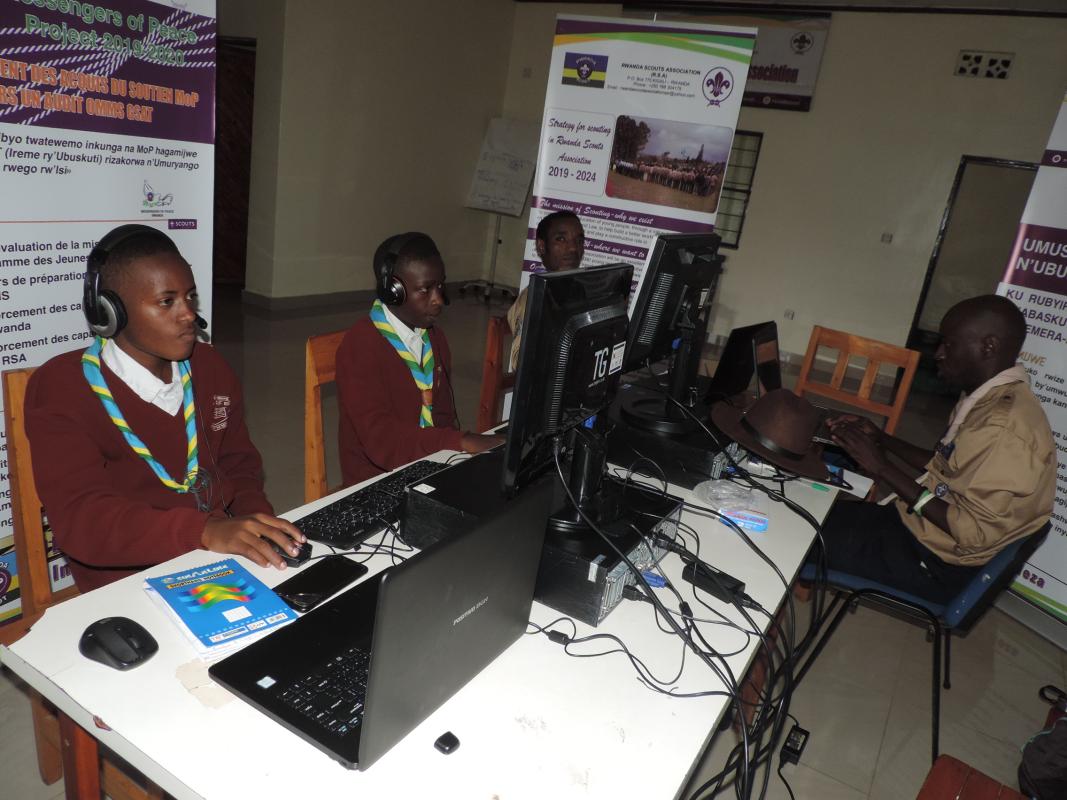 RWANDA SCOUT ACTIVELY PARTICIPATED IN JOTA-JOTI 2019