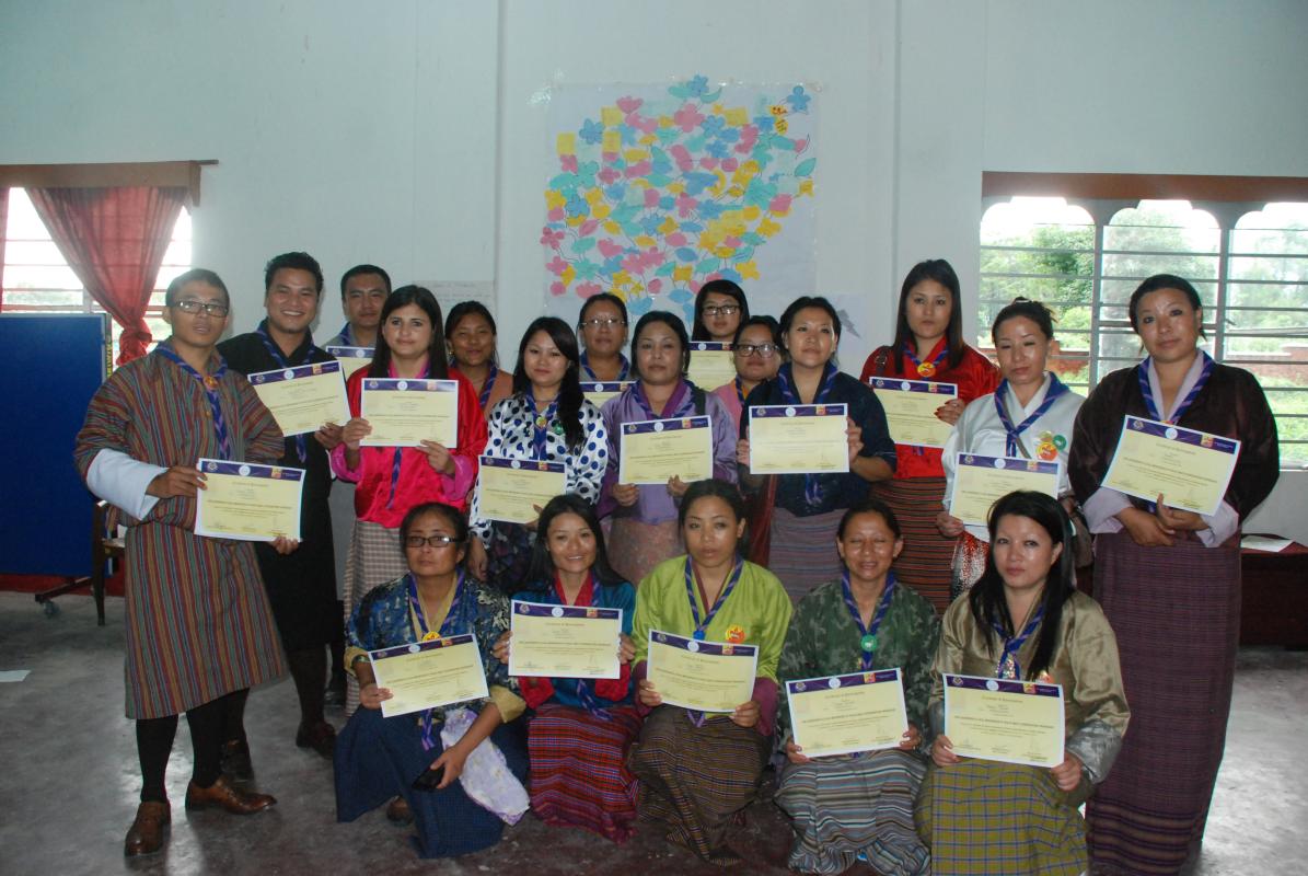 Community Based Scouts Leadership & Local Messenger of Peace Coordinators' Workshop, Gelephu, Bhutan