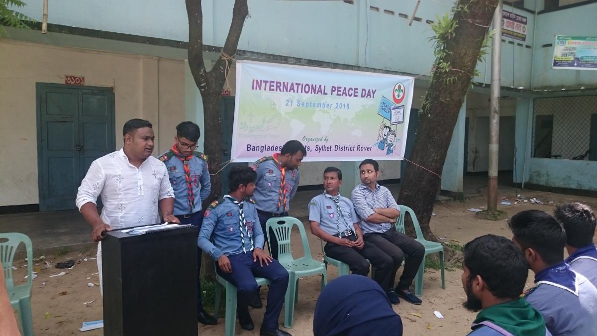 International Peace Day, Bangladesh Scouts 