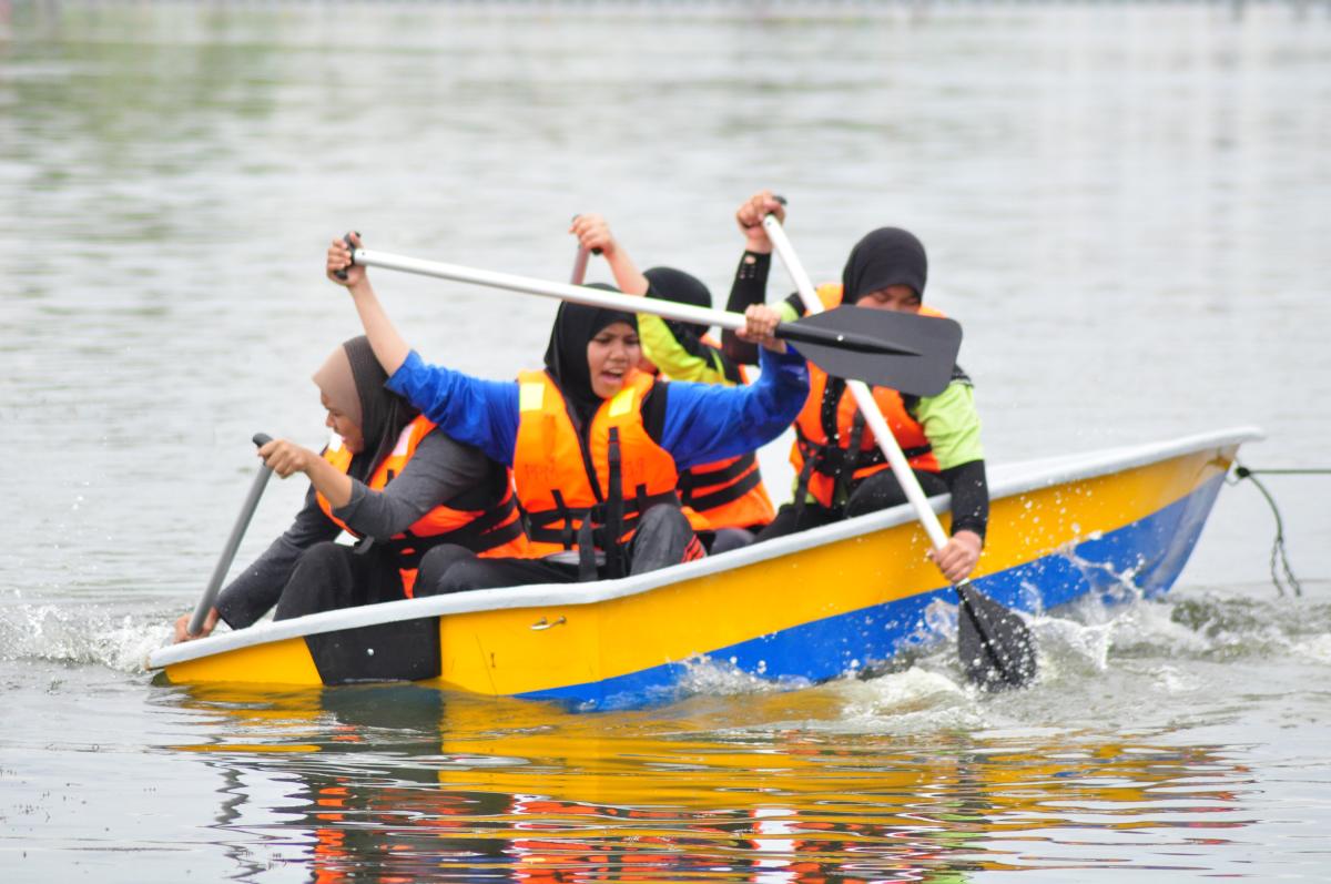 Challenge Tug Of Oars at 13th Malaysia Scout Jamboree