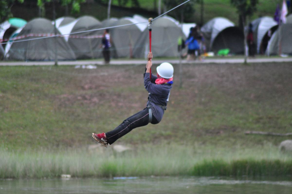 Zipline at Kuala Lumpur International Scout Jamboree 2016