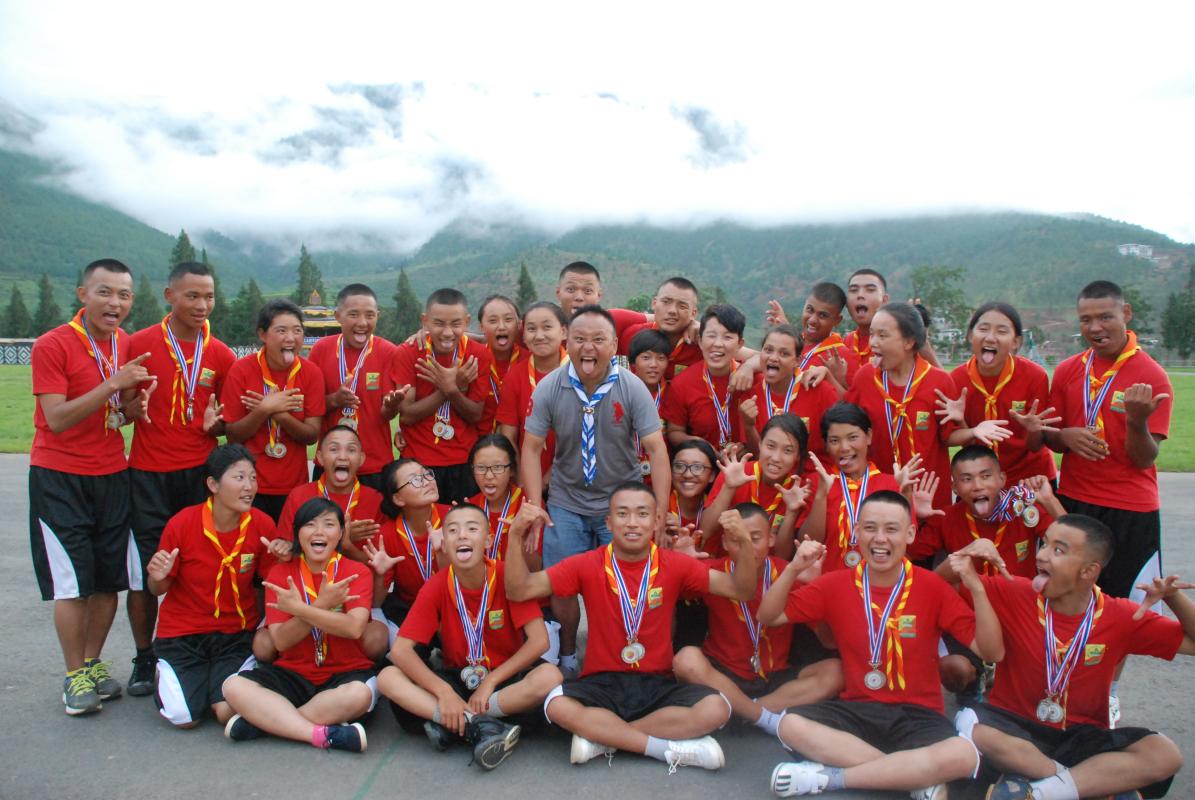 Leadership Training for Scouts, Tencholing, Wangduephodrang, Bhutan