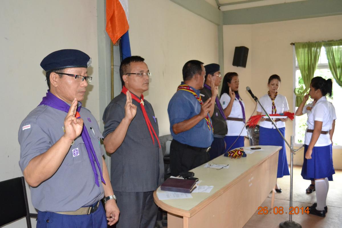 INVESTITURE OF RANGERS,ROVERS AND RELEASE OF DIST.SCOUTS AND GUIDES TELEPHONE DIRECTORY