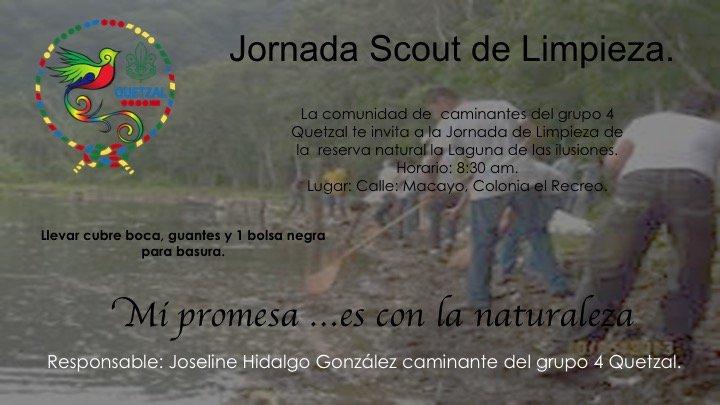 Jornada Scout de Limpieza (Laguna de las Ilusiones).